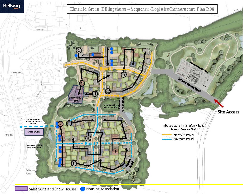 Elmfield Green sequence plan