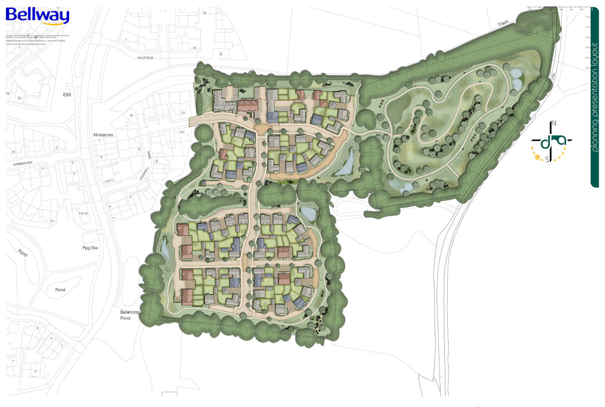 Site layout - Elmfield Green, Billingshurst
